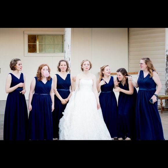 AW Bridal - Rebecca V-Neck Bridesmaid Dress - Picture 2 of 2